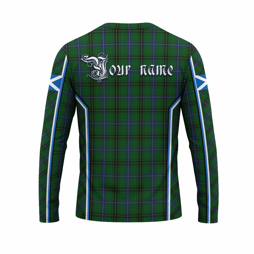 Henderson Tartan Crest Long Sleeve T-Shirt Scotland Coat of Arm Flag Style - Tartan Vibes Clothing