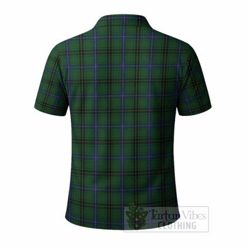 Henderson Tartan Crest Polo Shirt Ferocious Lion Style