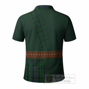 Henderson Tartan Crest Polo Shirt Kilt Costume Style