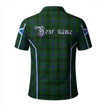 Henderson Tartan Crest Polo Shirt Scotland Coat of Arm Flag Style - Tartan Vibes Clothing