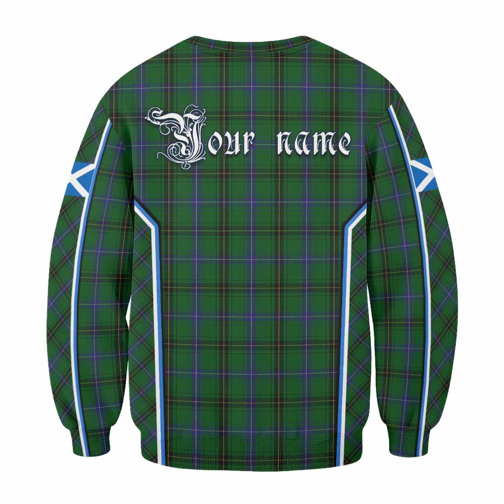 Henderson Tartan Crest Sweatshirt Scotland Coat of Arm Flag Style - Tartan Vibes Clothing