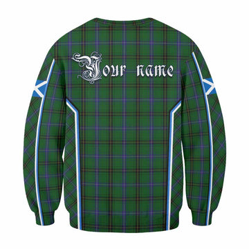 Henderson Tartan Crest Sweatshirt Scotland Coat of Arm Flag Style