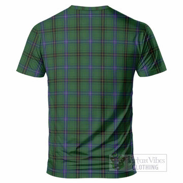 Henderson Tartan Crest T-Shirt Ferocious Lion Style