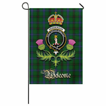 Henderson Tartan Family Crest Garden Flag Royal Thistle Welcome Style