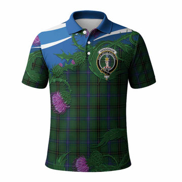 Henderson Tartan Family Crest Polo Shirt Thistle in Minimalism