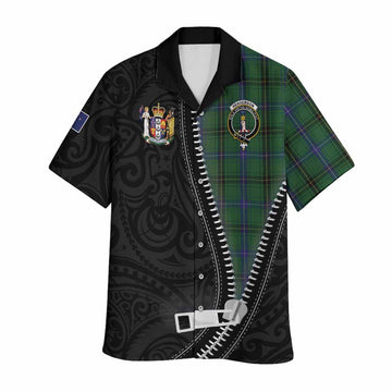 Henderson Tartan Hawaiian Shirt New Zealand Pattern Unique Zipper Stylized