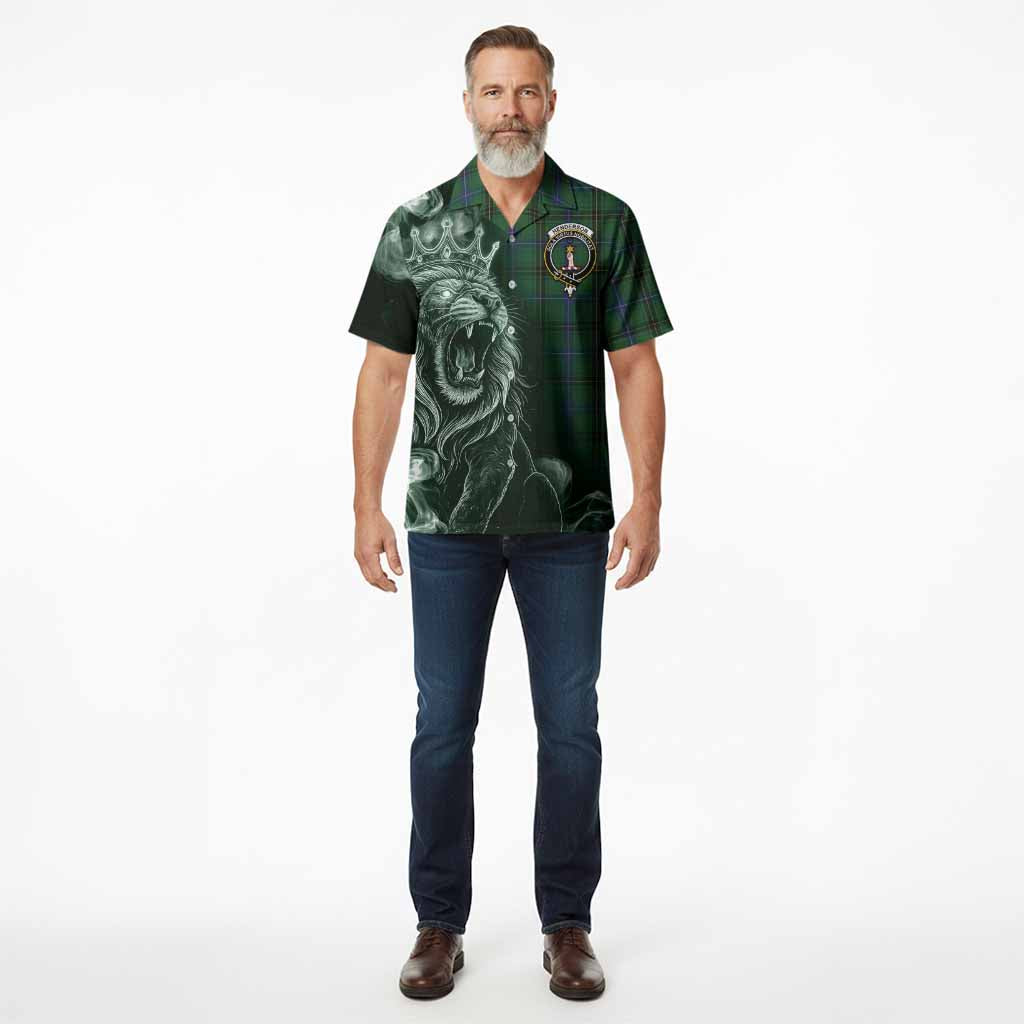 Henderson Tartan Hawaiian Shirt Roaring Lion Heritage