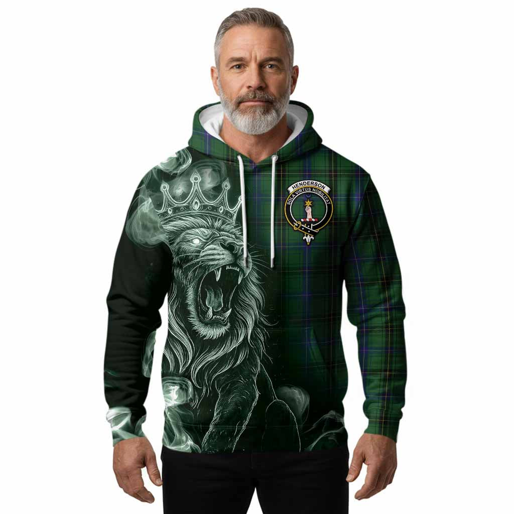 Henderson Tartan Hoodie Roaring Lion Heritage