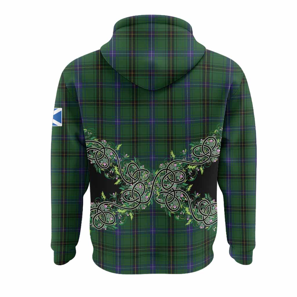 Henderson Tartan Hoodie Thistle Scottish Spirit