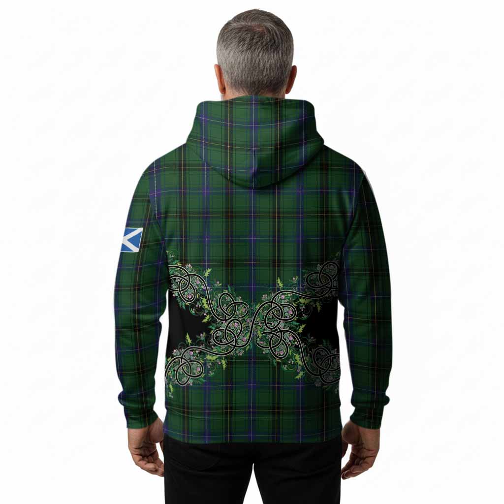 Henderson Tartan Hoodie Thistle Scottish Spirit