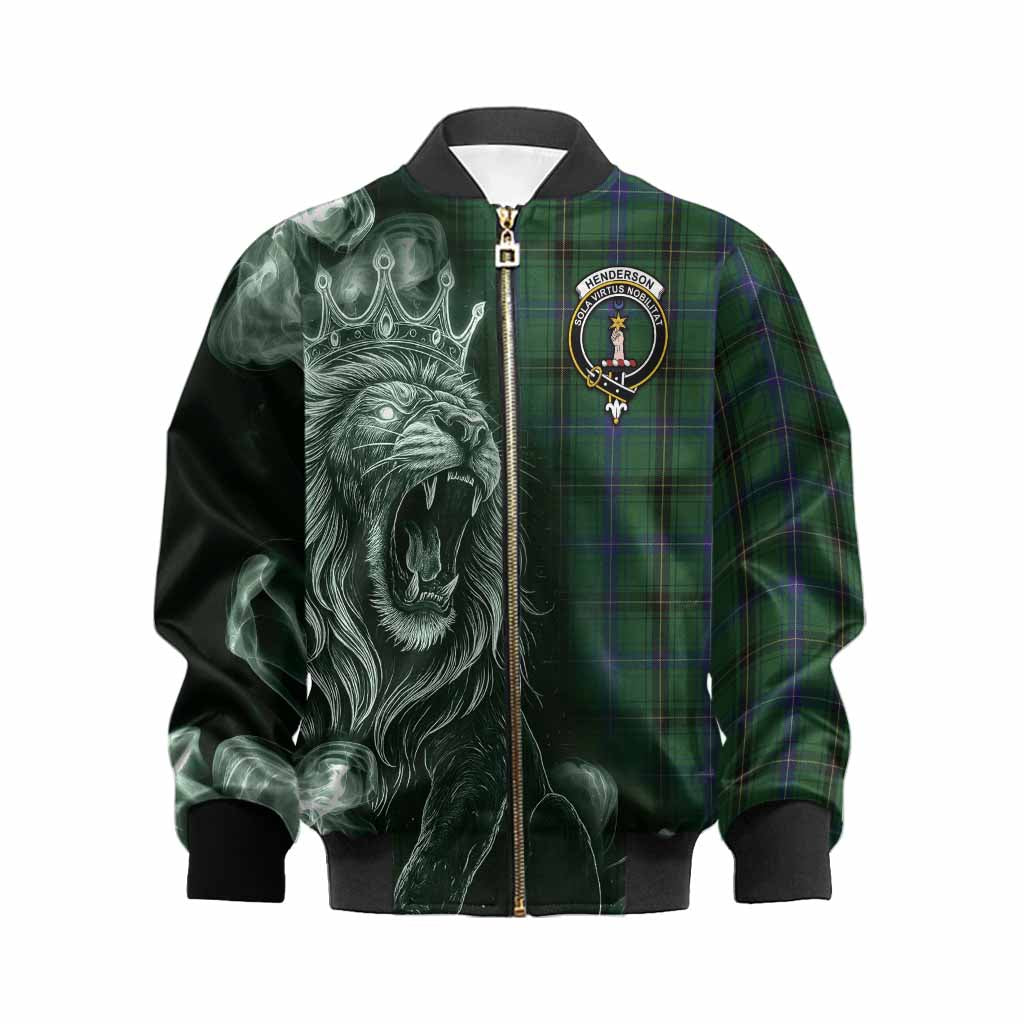 Henderson Tartan Kid Bomber Jacket Roaring Lion Heritage