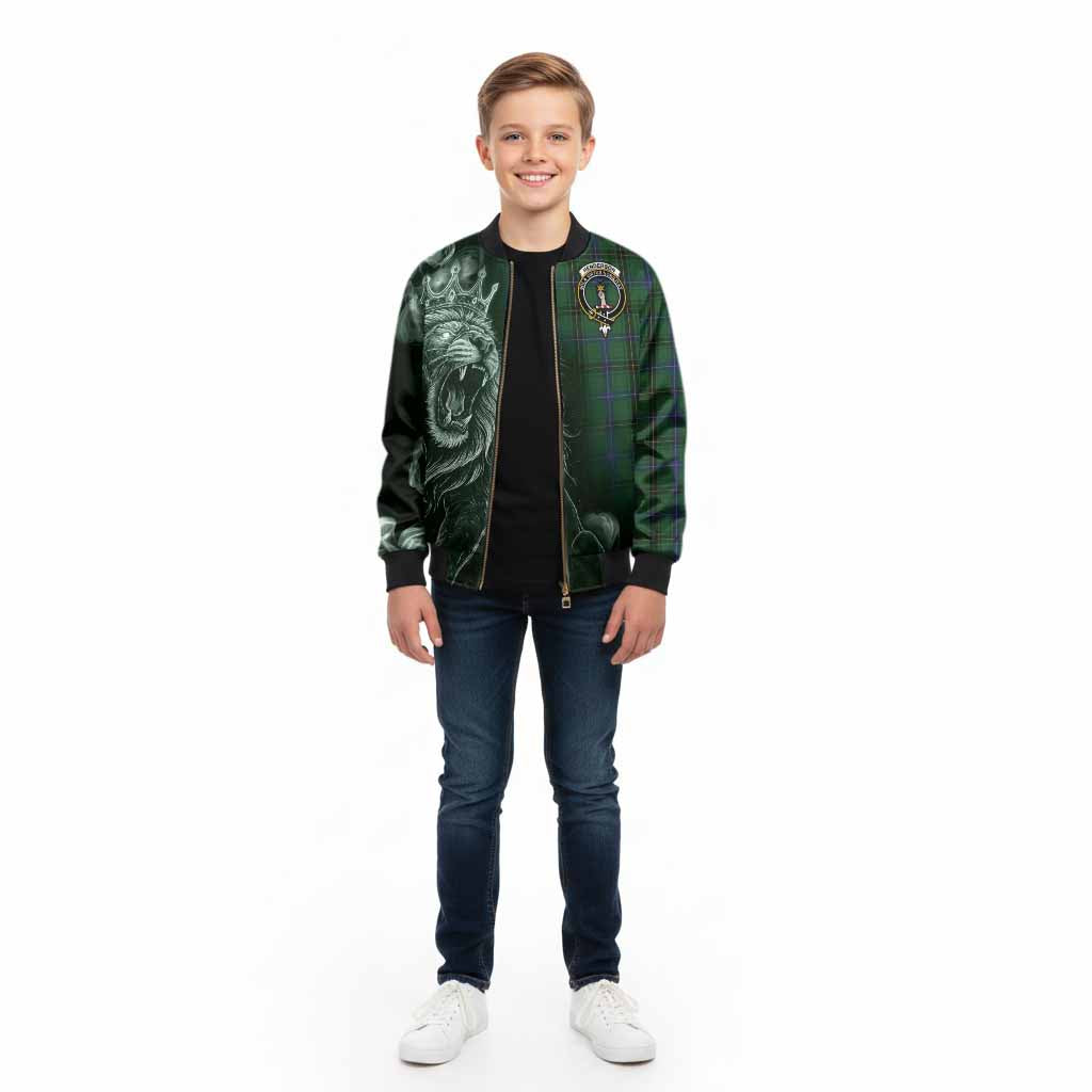 Henderson Tartan Kid Bomber Jacket Roaring Lion Heritage