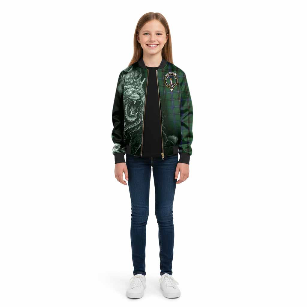Henderson Tartan Kid Bomber Jacket Roaring Lion Heritage
