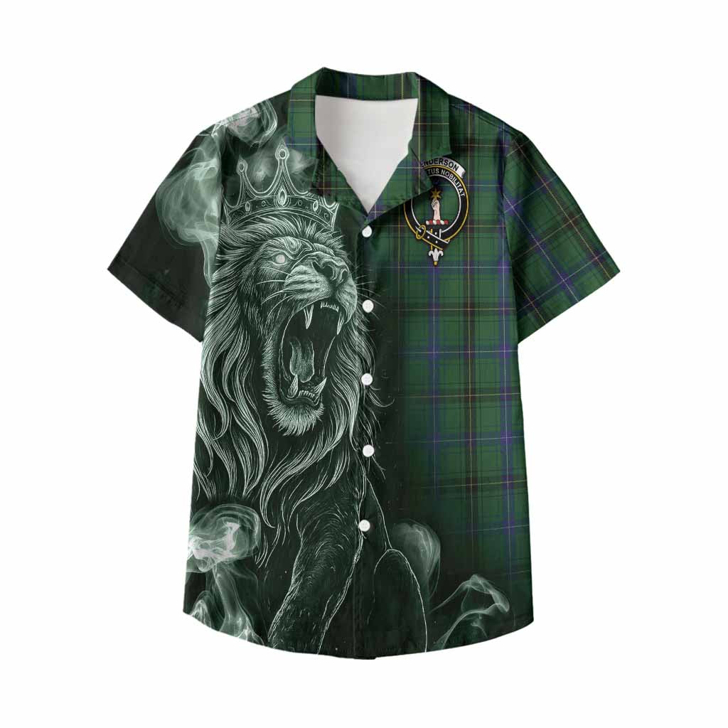 Henderson Tartan Kid Hawaiian Shirt Roaring Lion Heritage