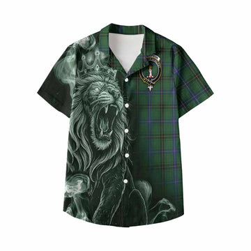 Henderson Tartan Kid Hawaiian Shirt Roaring Lion Heritage