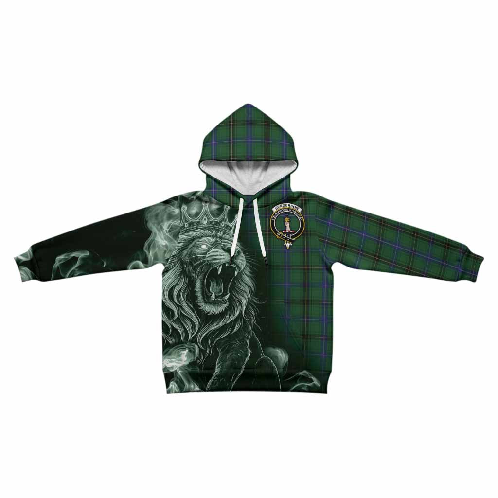 Henderson Tartan Kid Hoodie Roaring Lion Heritage