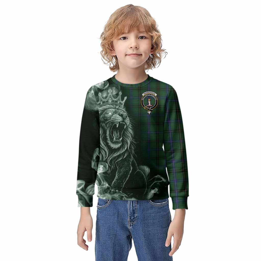 Henderson Tartan Kid Knitted Sweatshirt Roaring Lion Heritage