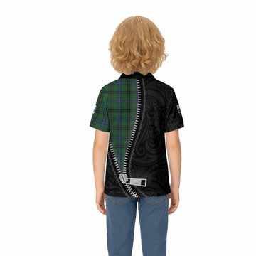 Henderson Tartan Kid Polo Shirt New Zealand Pattern Unique Zipper Stylized