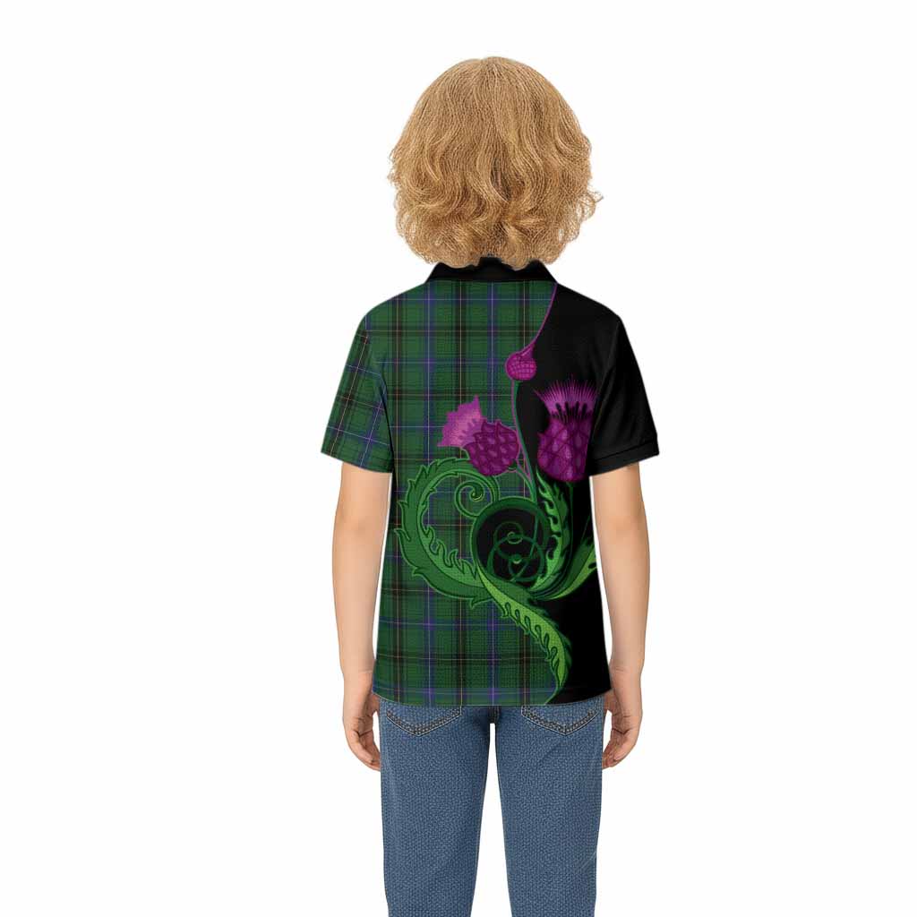 Henderson Tartan Kid Polo Shirt Traditional Scottish Thistle