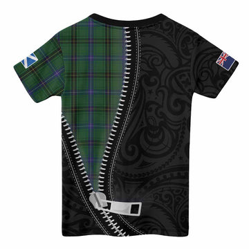 Henderson Tartan Kid T-shirt New Zealand Pattern Unique Zipper Stylized
