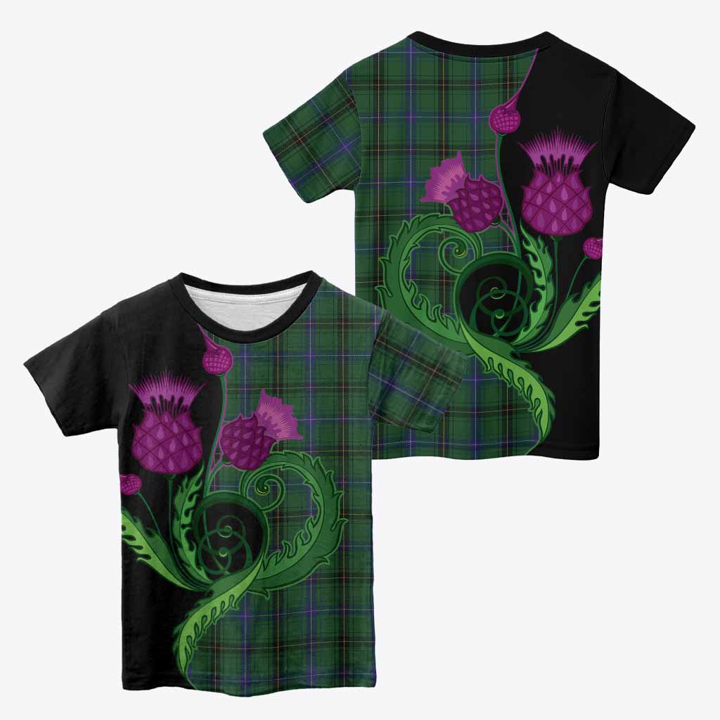 Henderson Tartan Kid T-shirt Traditional Scottish Thistle