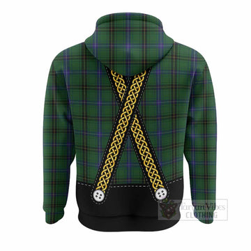 Henderson Tartan Lederhosen Costume Hoodie Scotland Celtic Knot Motif