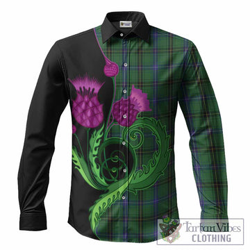 Henderson Tartan Long Sleeve Button Shirts Traditional Scottish Thistle