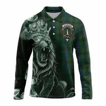 Henderson Tartan Long Sleeve Polo Shirt Roaring Lion Heritage