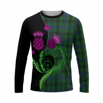 Henderson Tartan Long Sleeve T-Shirt Traditional Scottish Thistle