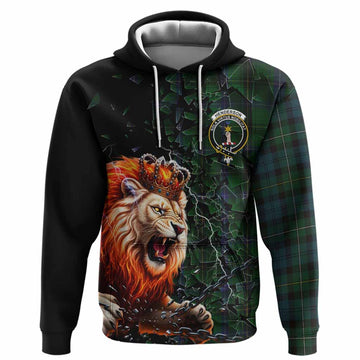 Henderson Tartan Mighty Lion Hoodie Explosion Flying Pieces