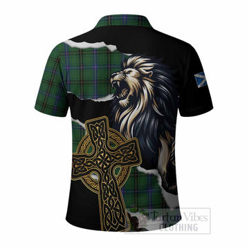 Henderson Tartan Scottish Polo Shirt Lion Celtic Heritage