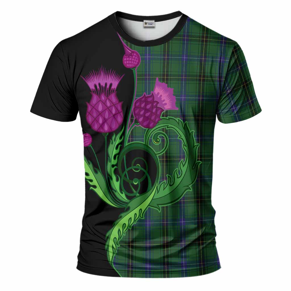 Henderson Tartan T-Shirt Traditional Scottish Thistle