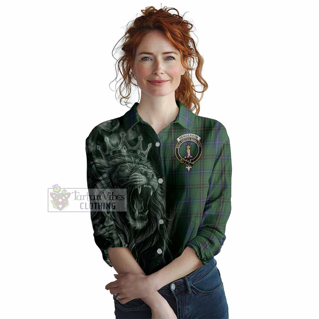 Henderson Tartan Women Casual Shirt Roaring Lion Heritage