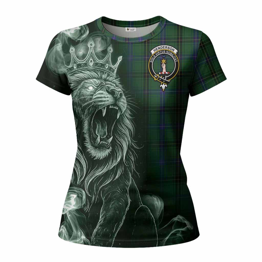 Henderson Tartan Women T shirt Roaring Lion Heritage