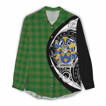 Hendrick Irish Clan Women's Casual Shirt Celtic Circle Style Female - Tartan Vibes Clothing