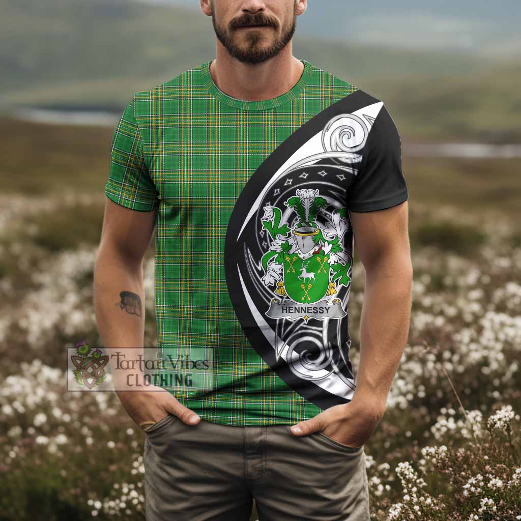 Tartan Vibes Clothing Hennessy Irish Clan T-Shirt Celtic Circle Style
