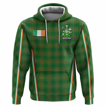 Hennessy Irish Clan Coat of Arm Tartan Hoodie Flag Style