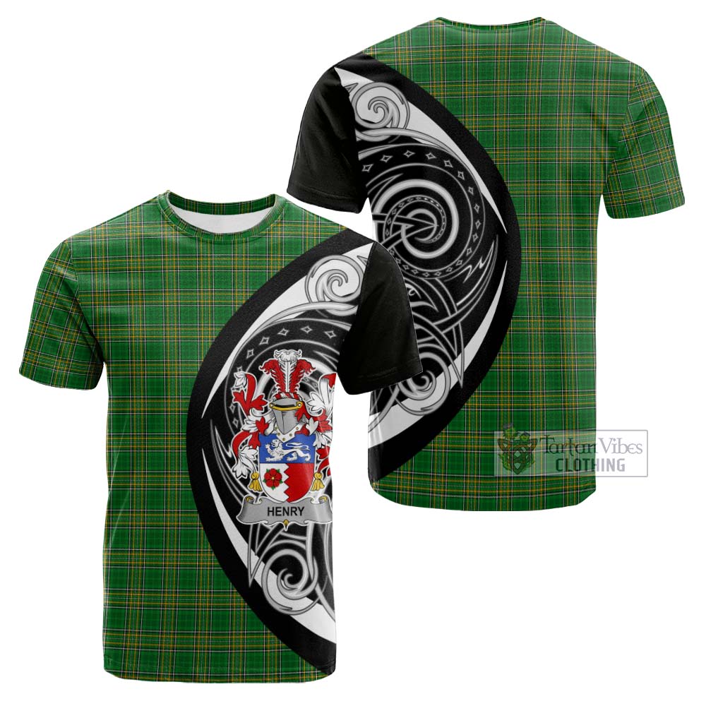 Tartan Vibes Clothing Henry Irish Clan Cotton T-shirt Celtic Circle Style