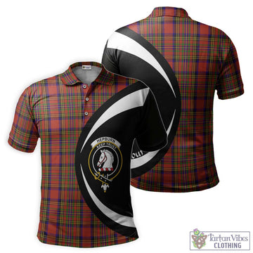 Hepburn Tartan Men's Polo Shirt with Family Crest Circle Style Kid - Tartan Vibes Clothing
