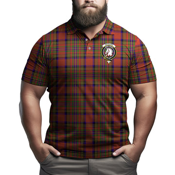 Hepburn Tartan Men's Polo Shirt with Family Crest