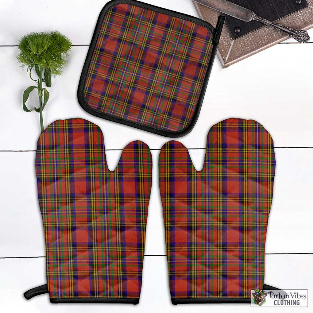 Hepburn Tartan Combo Oven Mitt & Pot-Holder Combo 1 Oven Mitt & 1 Pot-Holder Black - Tartan Vibes Clothing