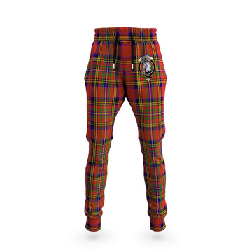 Hepburn Tartan Joggers Pants with Family Crest