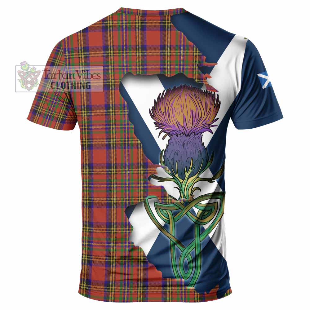 Tartan Vibes Clothing Hepburn Tartan Family Crest T-Shirt Scottish Thistle Celtic Inspired
