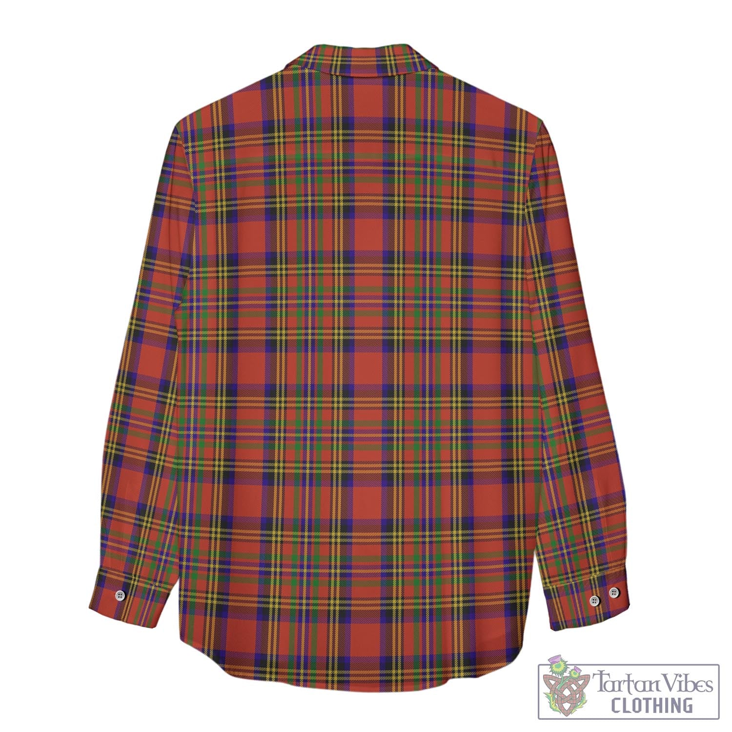 Tartan Vibes Clothing Hepburn Tartan Womens Casual Shirt with Family Crest