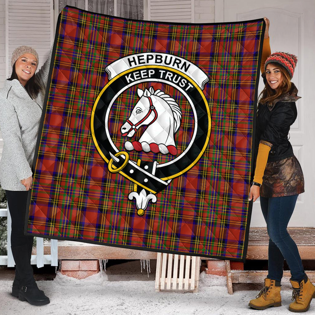 hepburn-tartan-quilt-with-family-crest