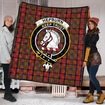 hepburn-tartan-quilt-with-family-crest