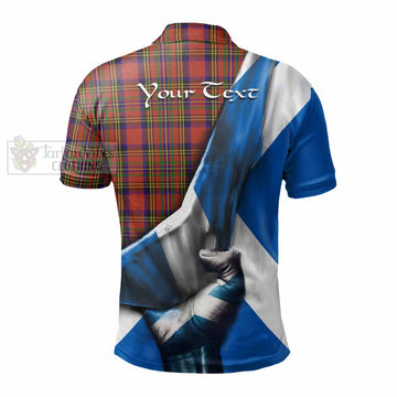 Hepburn Tartan Polo Shirt with Family Crest Scotland Patriotic Style