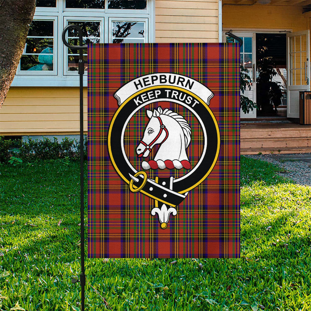 Hepburn Tartan Flag with Family Crest - Tartan Vibes Clothing