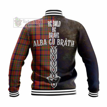 Hepburn Tartan Family Crest Baseball Jacket Alba Gu Brath Be Brave Lion Ancient Style