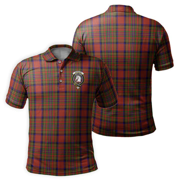 Hepburn Tartan Men's Polo Shirt with Family Crest